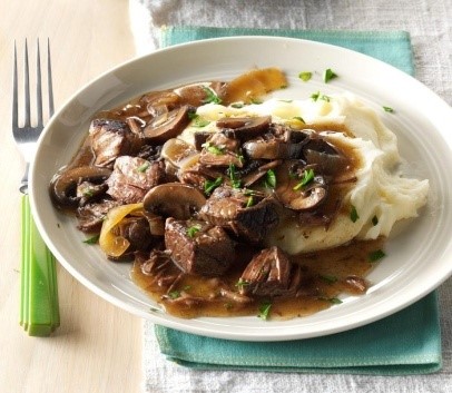 4) Beef Tips
