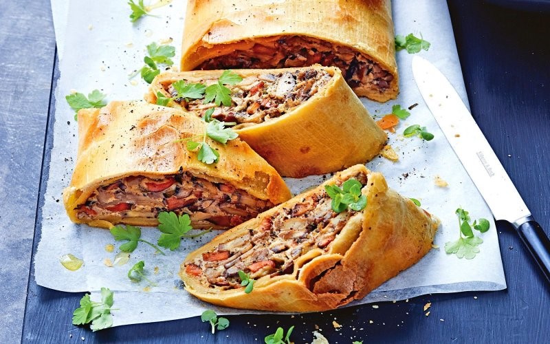 Mushroom-Strudel