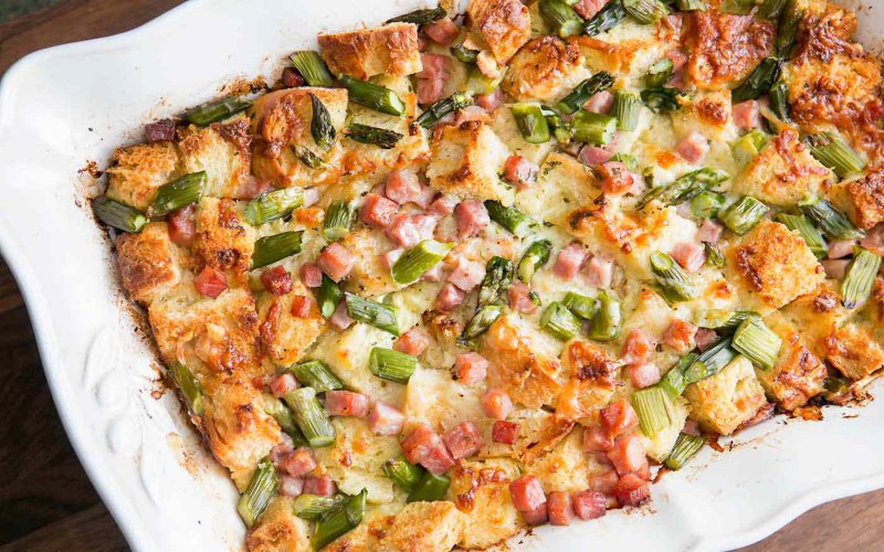 asparagus-and-ham-strata