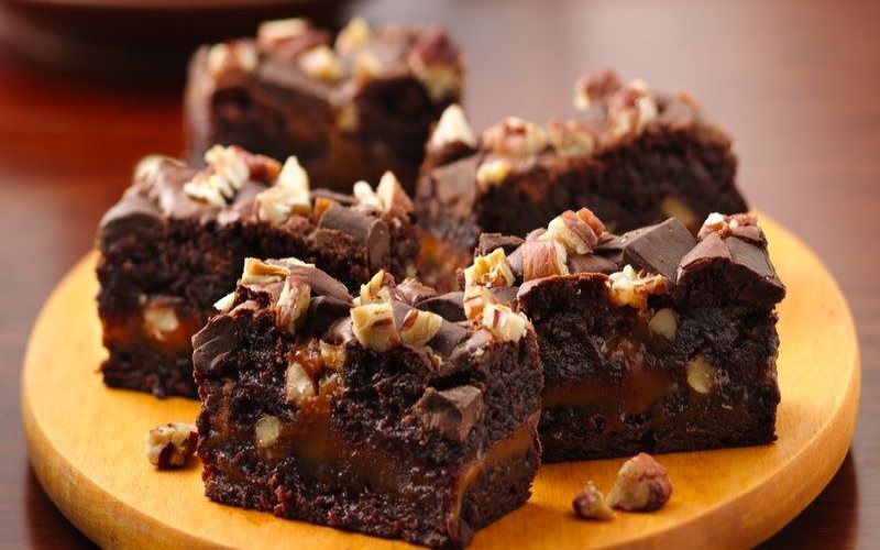 Caramel Turtle Brownies