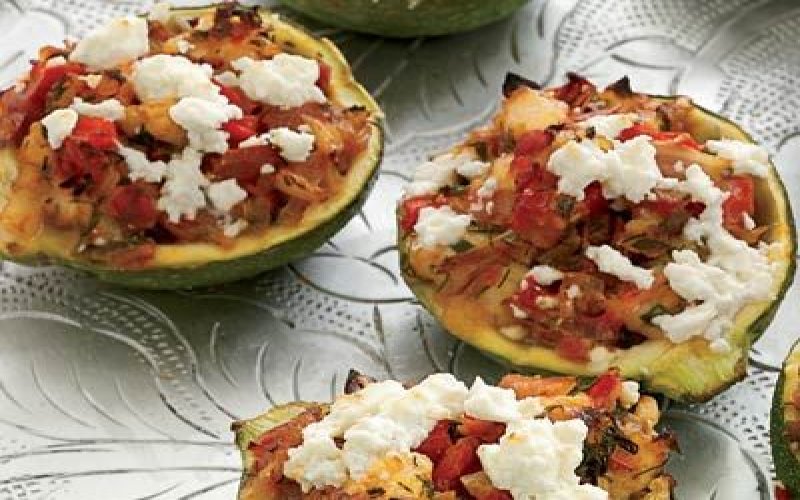 shrimp-and-feta-stuffed-zucchini
