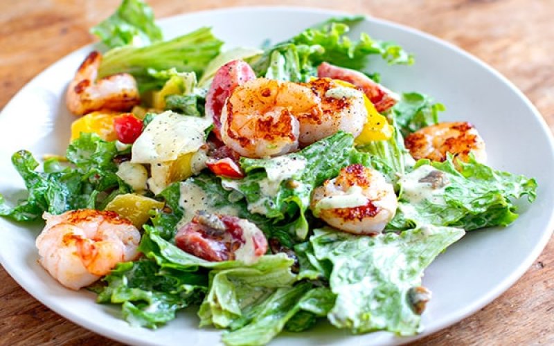 shrimp-caesar-salad