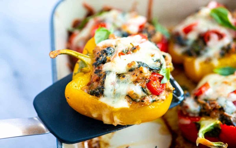 spinach-and-sausagestuffed-peppers