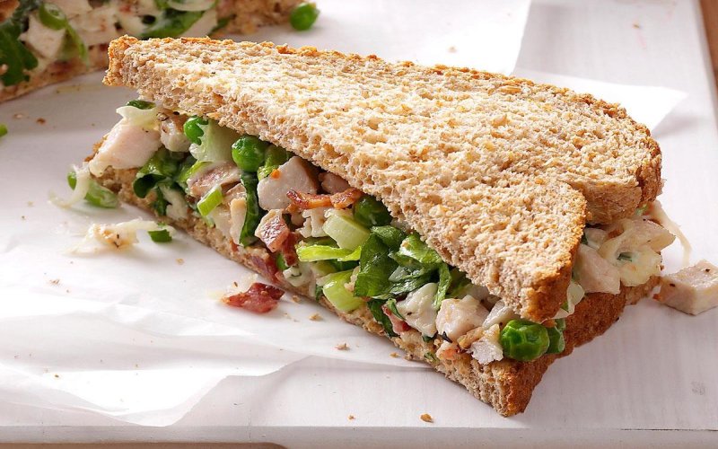 turkey-salad-on-wheat-bread
