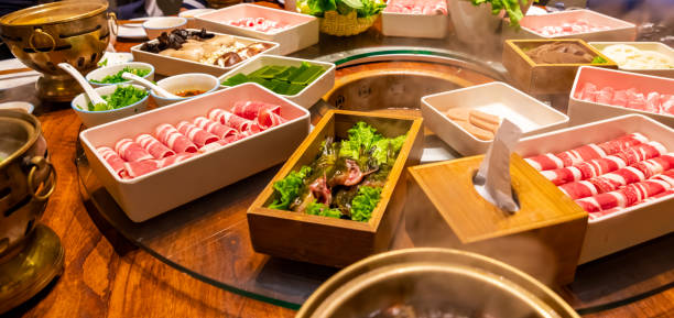 Chinese Cuisine: Old Beijing Hot Pot Dishes (Quick-Cooked Lamb)