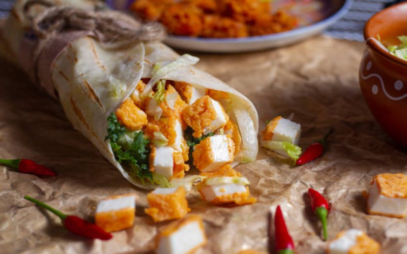 paneer-and-tomato-tortilla-bake