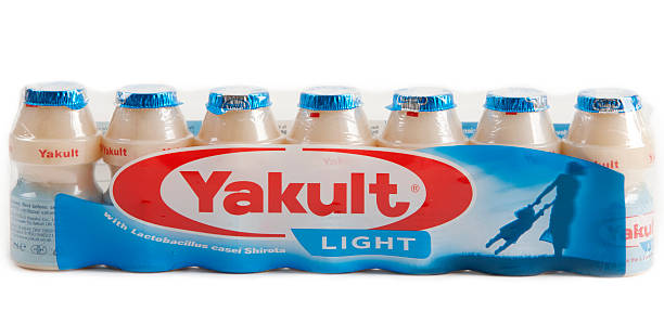 Dublin, Ireland - February 24, 2011: Japanese probiotic drink Yakult