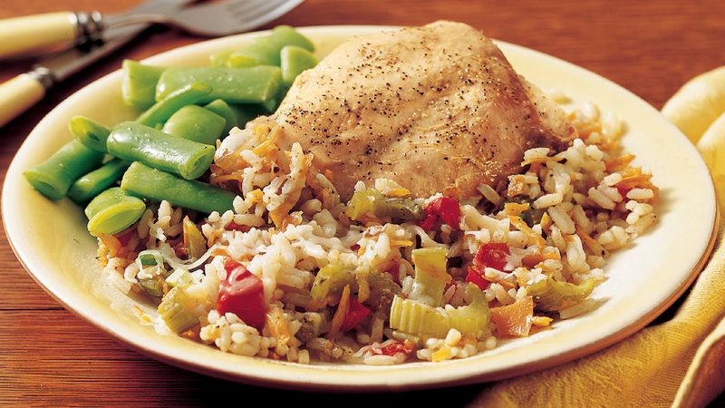 Delicious Rice With Turkey Breast