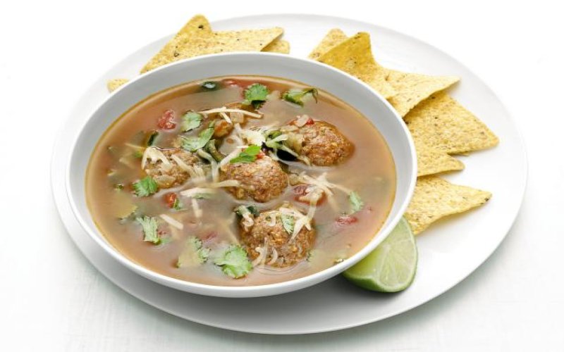 chorizo-meatball-soup