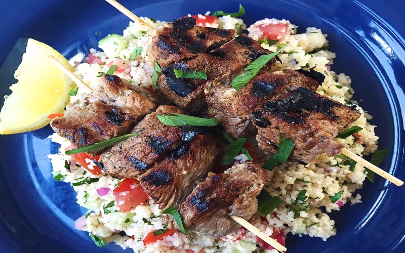 grilled-lamb-skewers-with-couscous-tabbouleh
