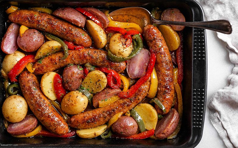 Sheet Pan Polish Sausage