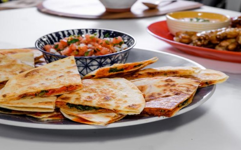 veggie-and-chorizo-quesadillas