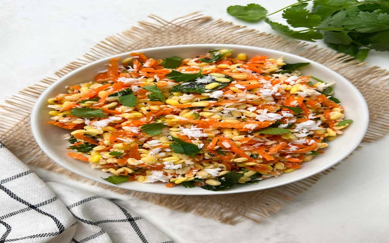 Hesarubele Carrot Kosambari